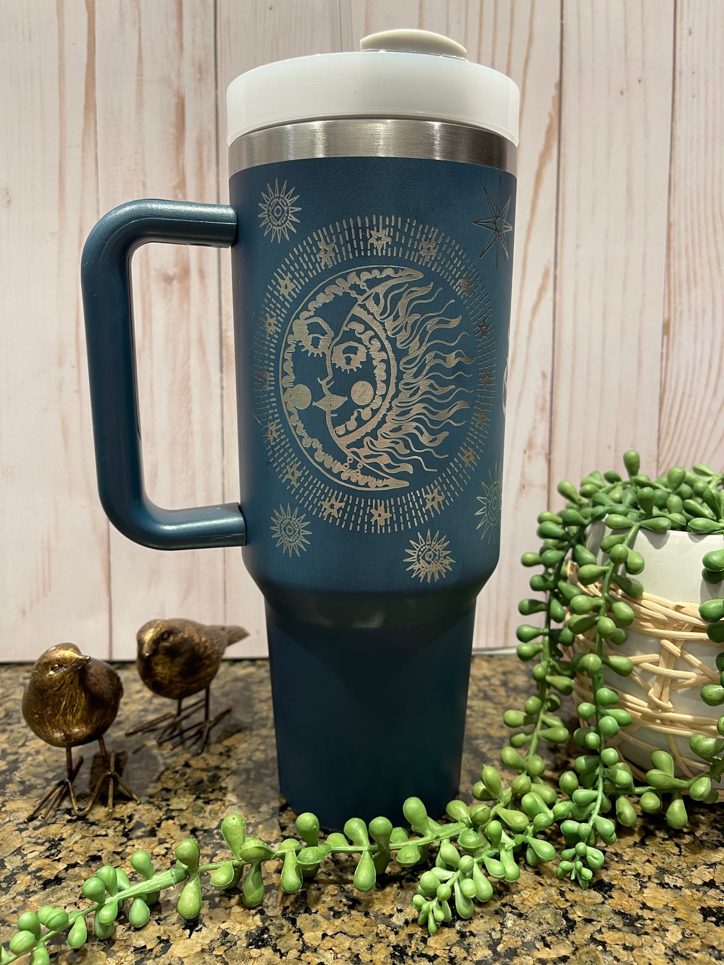 Laser Engraved 40oz Celestial Tumbler