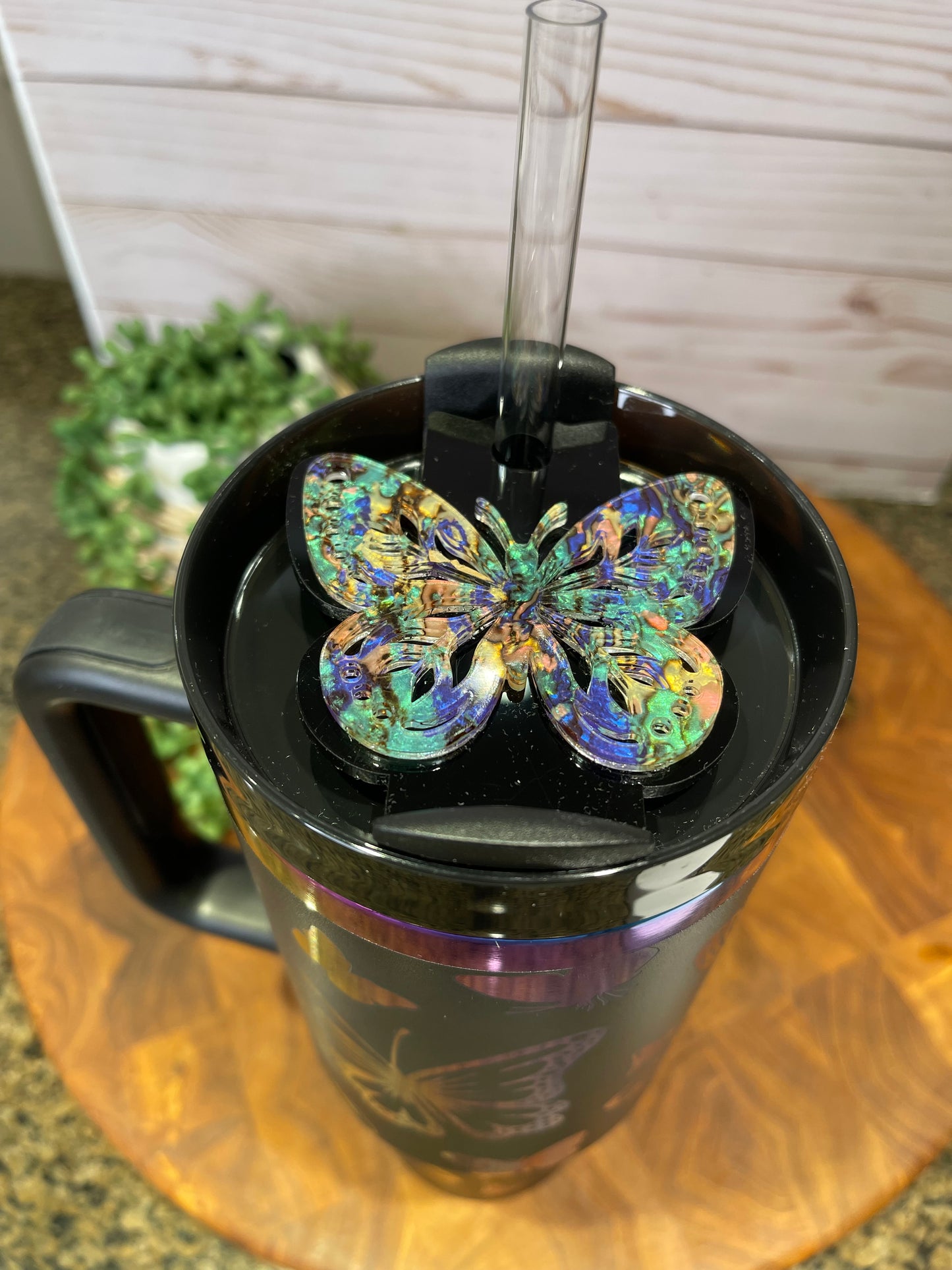 Butterfly Tumbler Topper