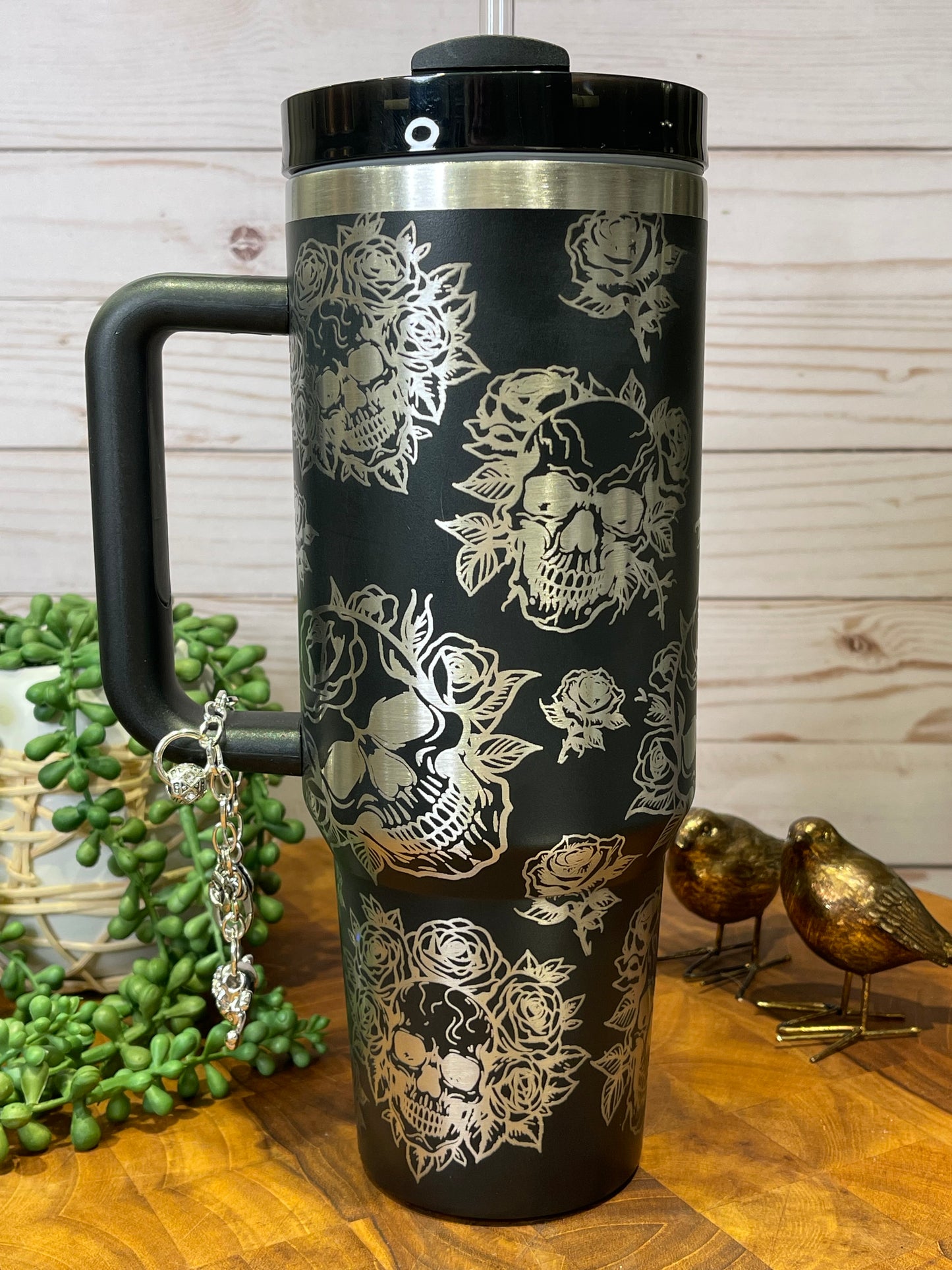 Skull and Roses Tumbler