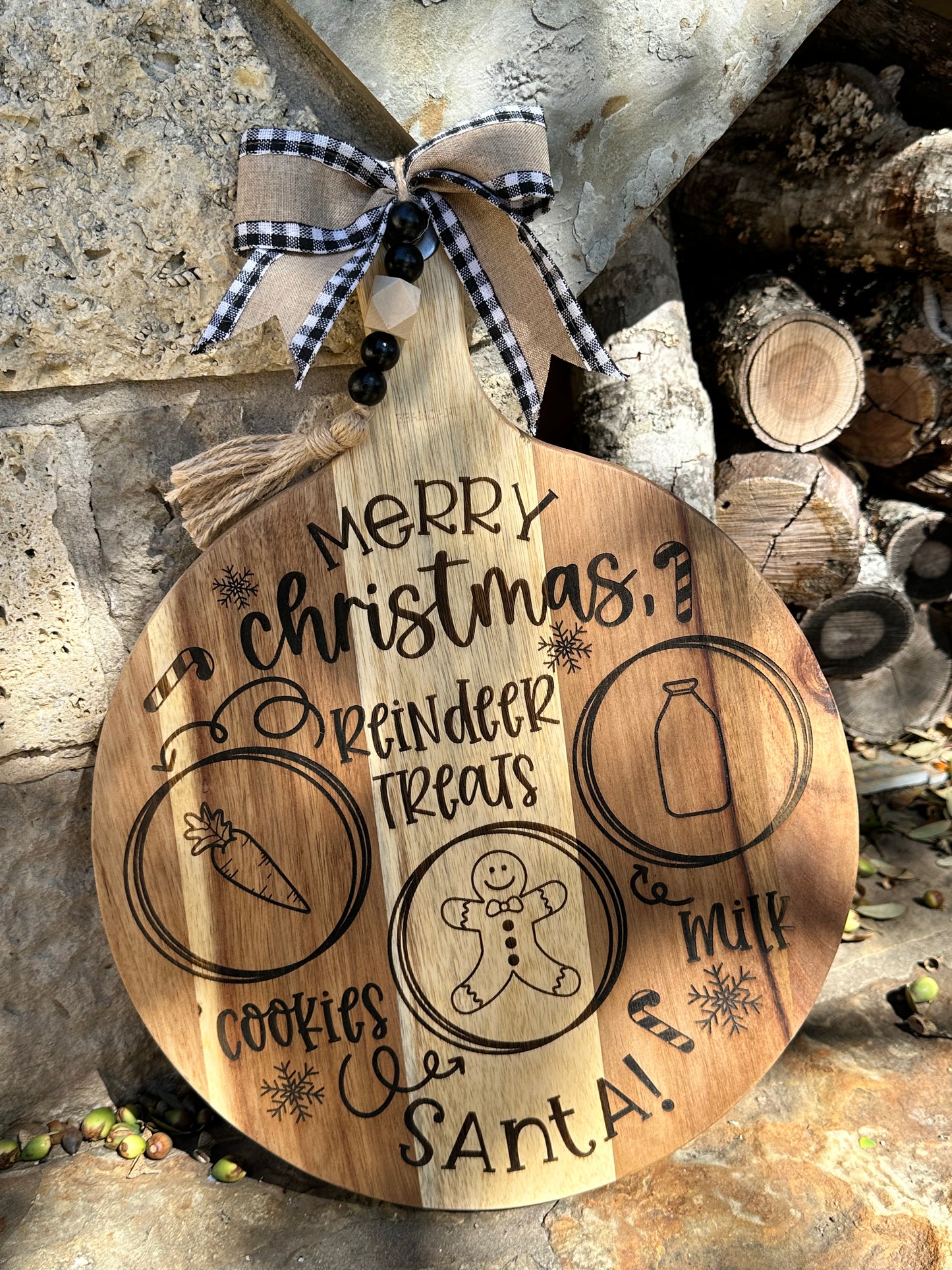 Santa Cookie Board (Personalization Available!)