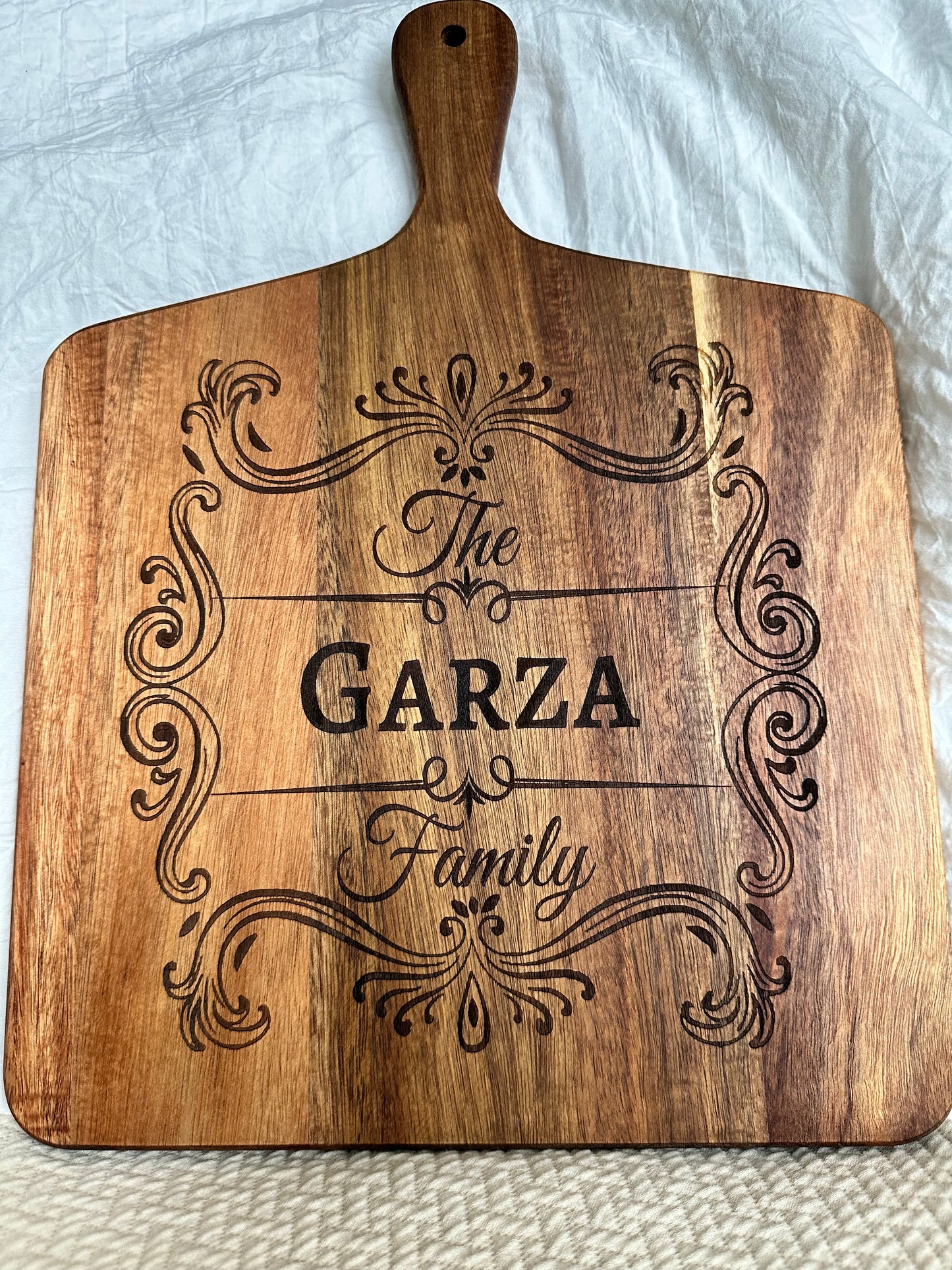 Personalized Cheese Board with Utensils