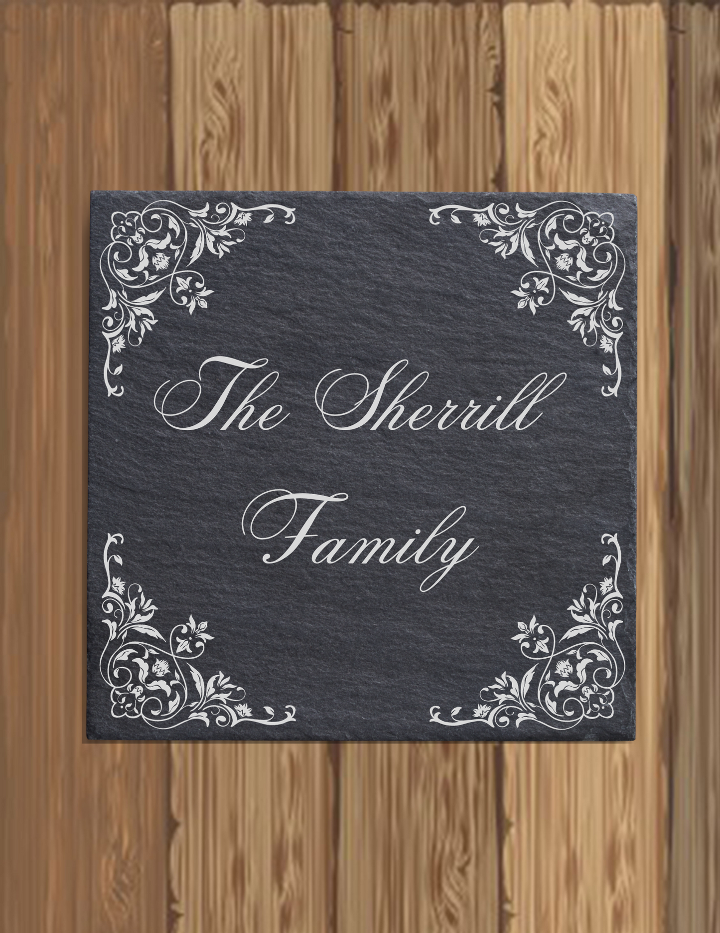 Custom Engraved Slate Coaster