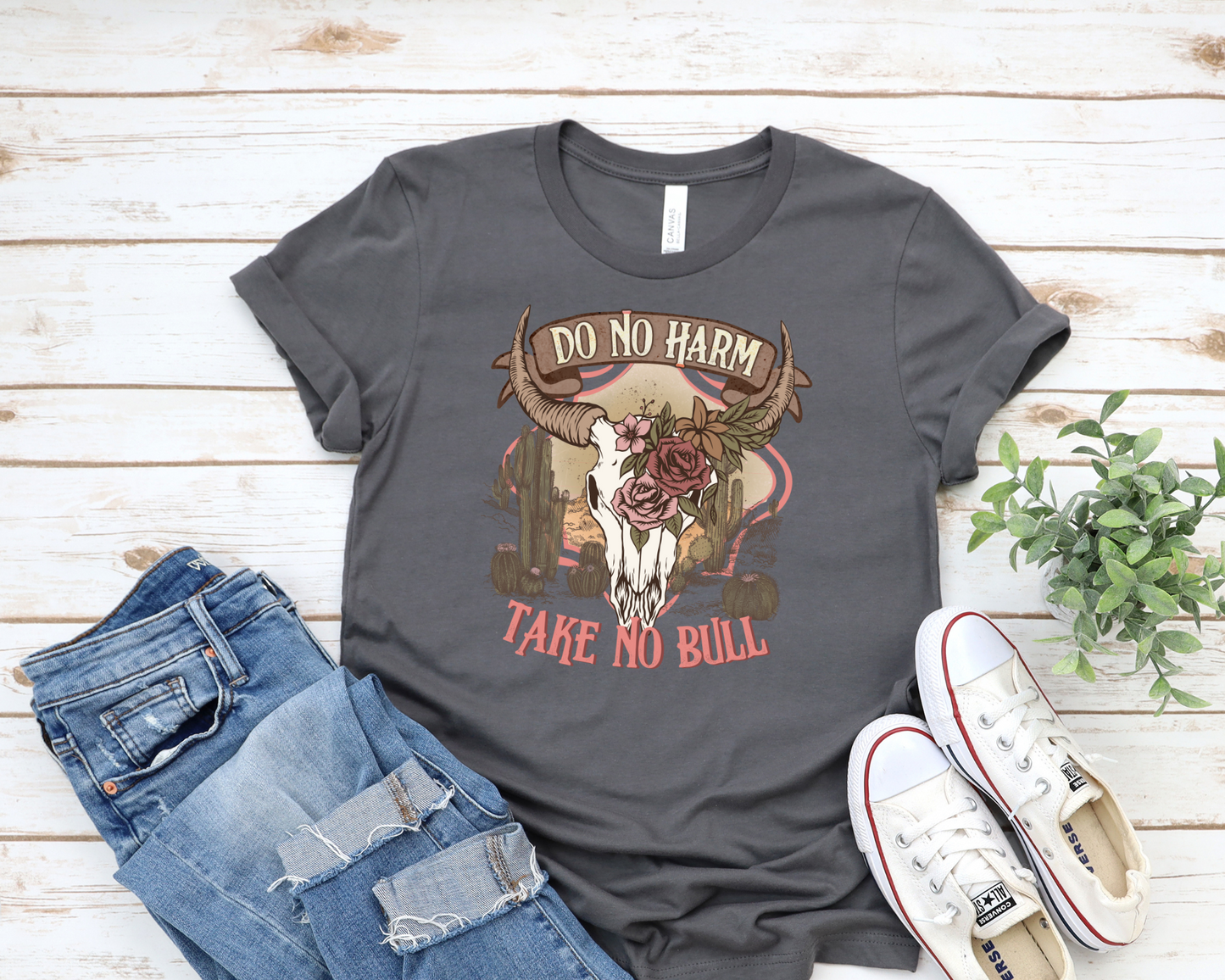 Do No Harm Take No Bull Unisex Jersey Short Sleeve Graphic Tee