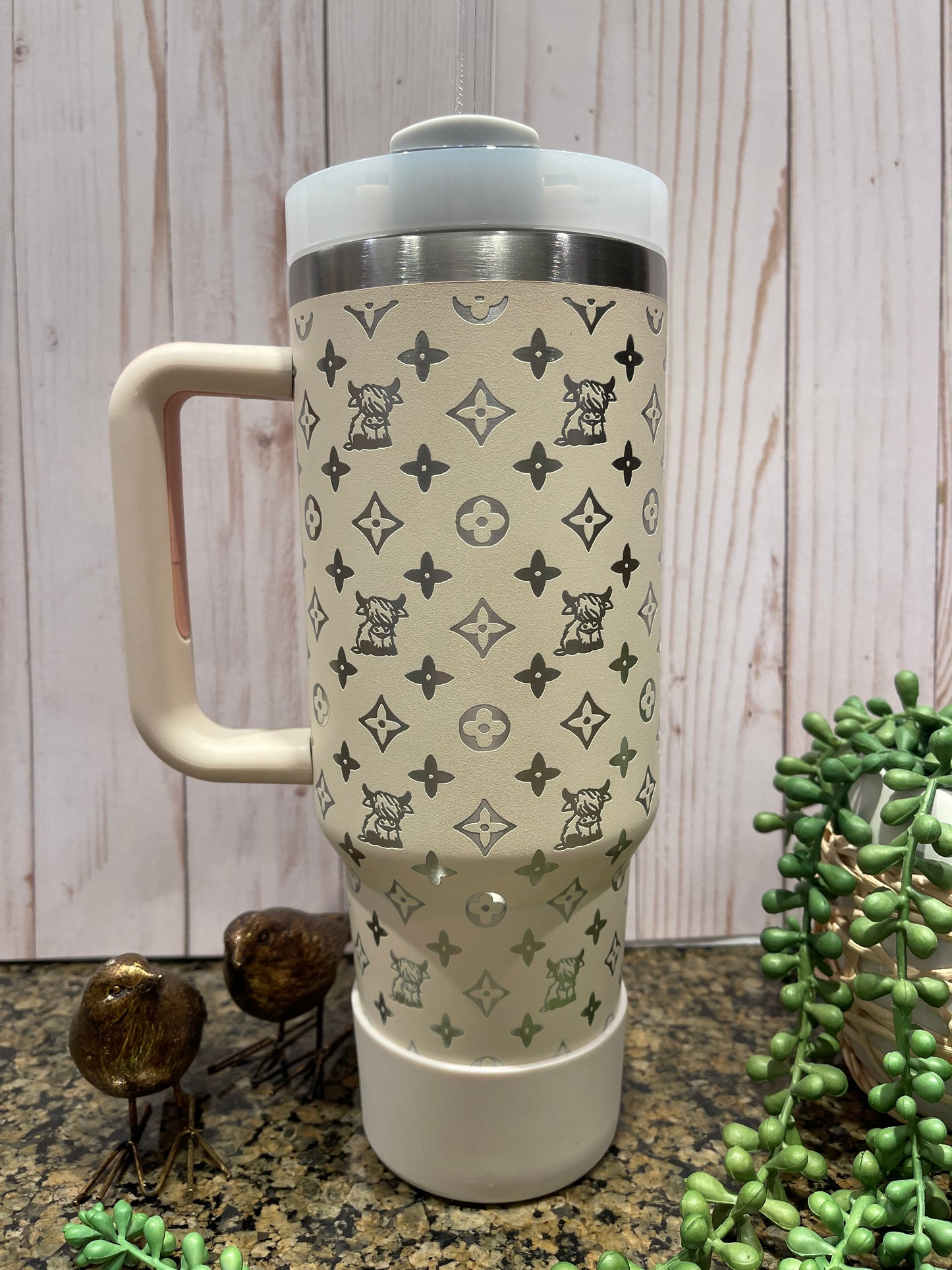 Highland Cow Laser Engraved 40 oz Tumbler