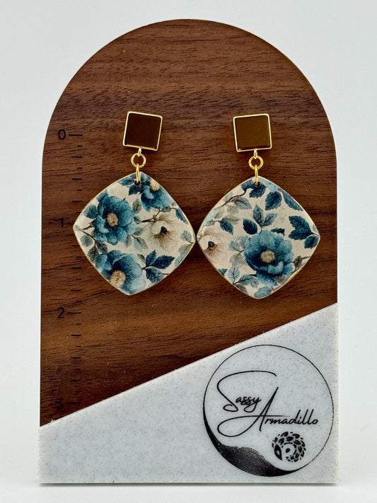 Vintage Blue Floral